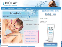 Tablet Screenshot of biolabmask.com